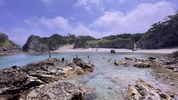 式根島1泊2日の観光モデルコース[夏季]