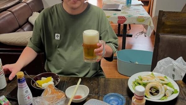 アングラーの贅沢な朝ごはん