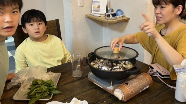 明日葉香る式根鯛平君鯛めしの夕ごはん