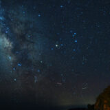 さそり座と流れ星