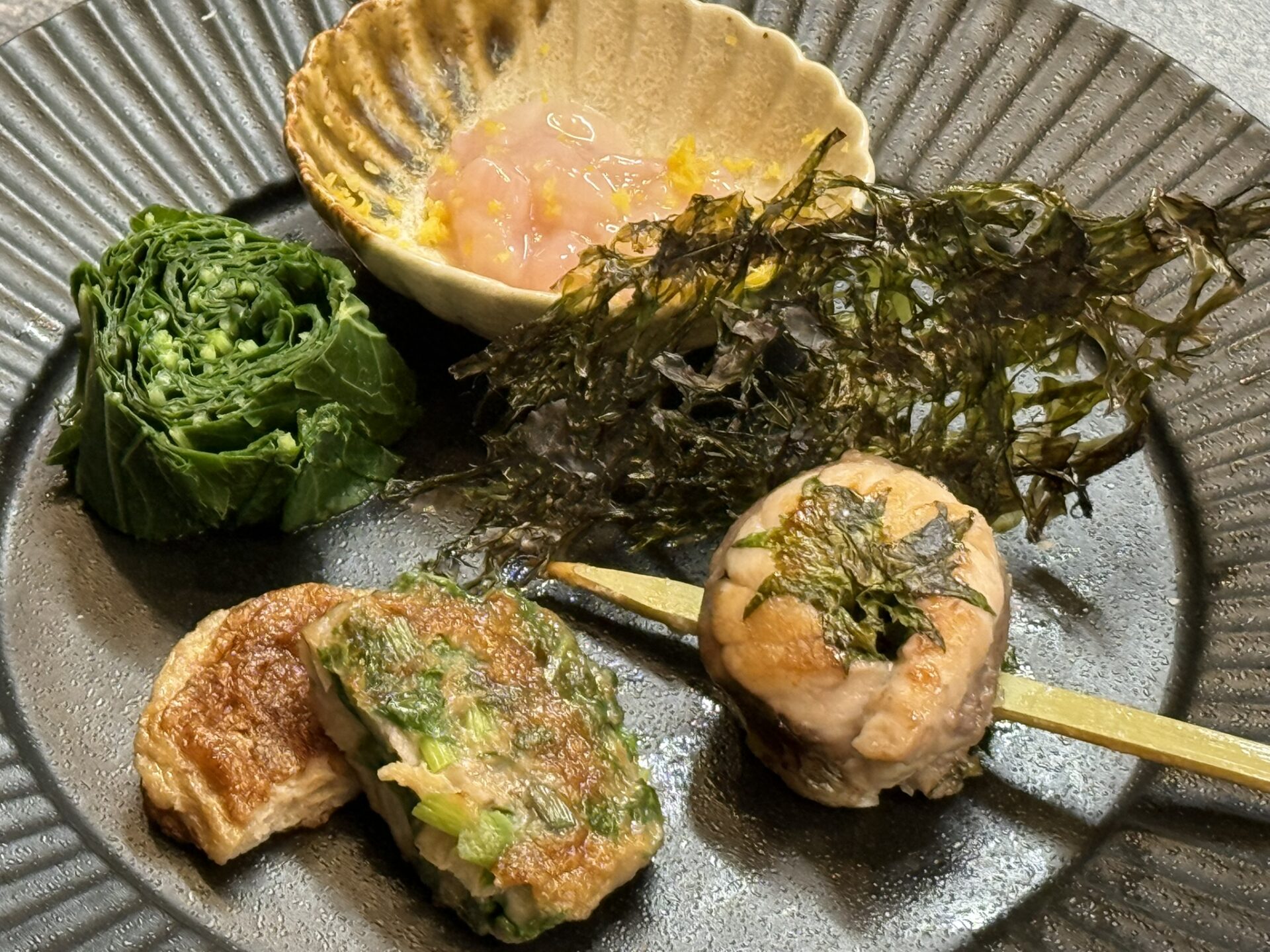 式根島食材の前菜