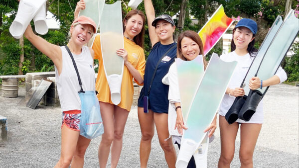 ロングフィンがかっこいい!スキンダイビング女子が式根の海を満喫!